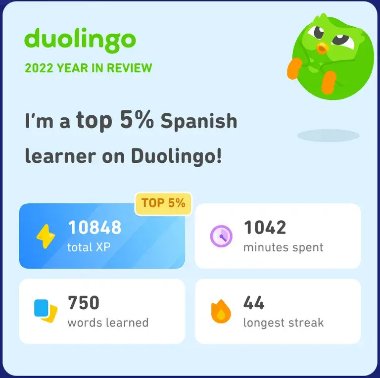 Duolingo Year in Review