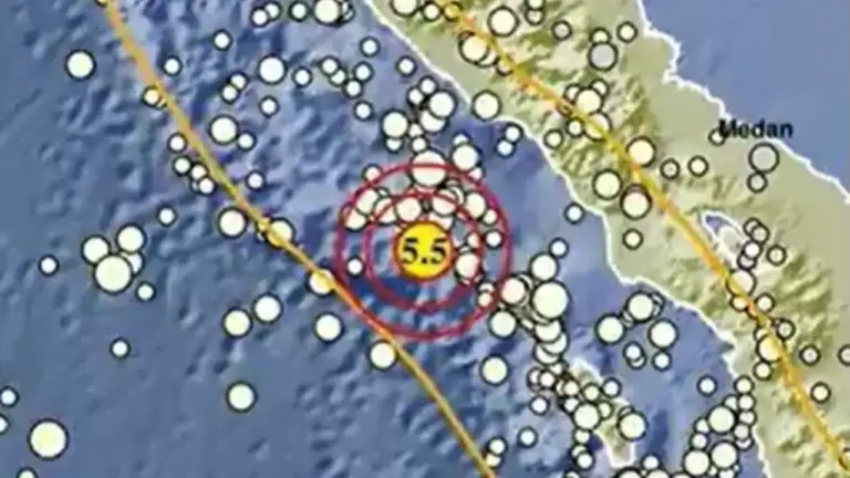 Gempa M 5,5 Sinabang Aceh